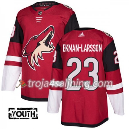 Arizona Coyotes tröja Oliver Ekman-Larsson 23 Adidas 2017-2018 Vinröd Authentic - NHL Tröjor Barn
